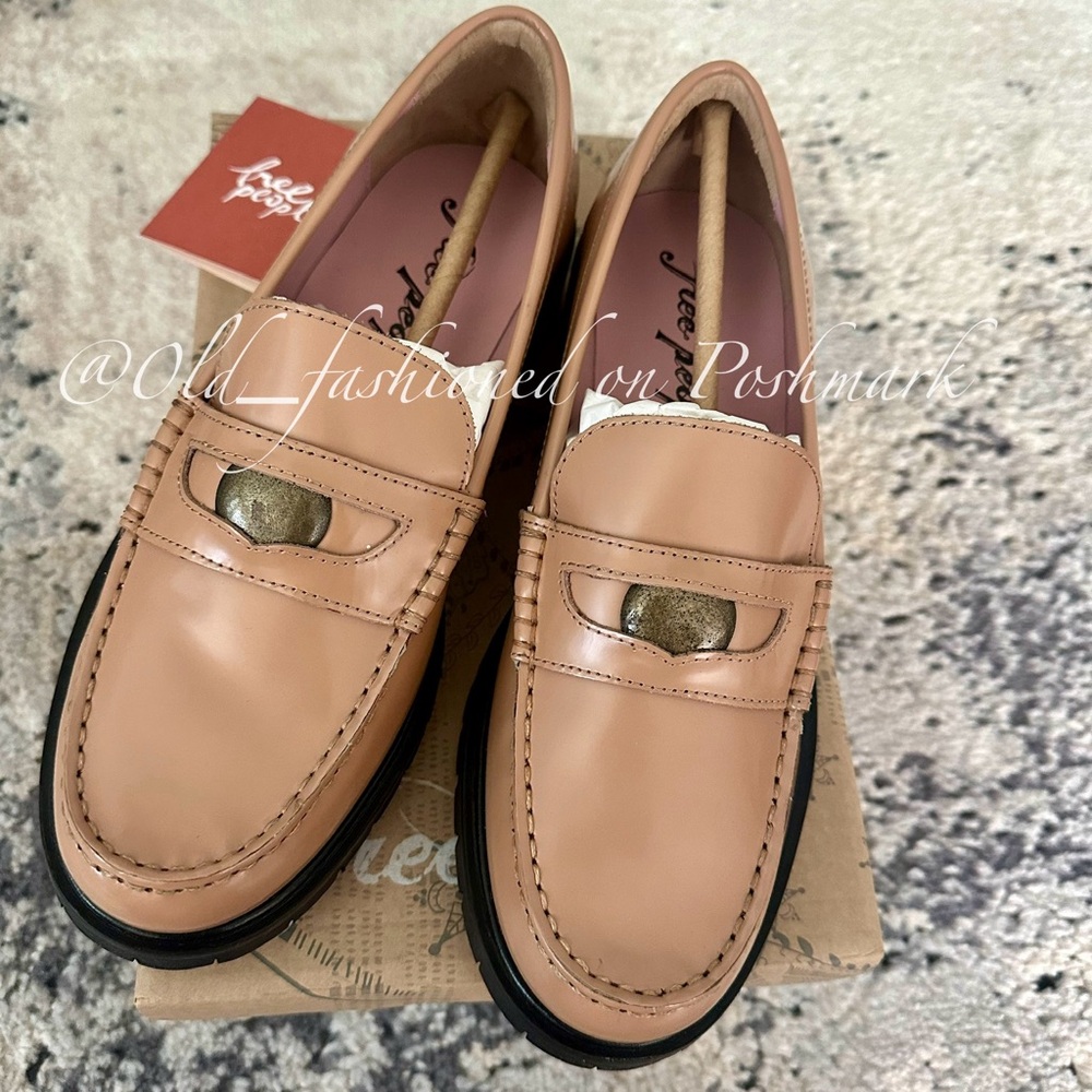 FREE PEOPLE Leather Liv Loafers - Picture 9 of 16